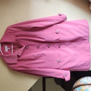 Women's Pink Trench Coat Jm Collection
